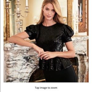 Antonio Melani Ozan Puff Sleeve Top Christmas holidays